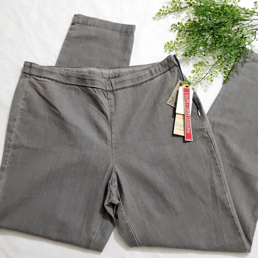 Khaki & Co Grey Slim & Trim Legging Styled Jeans